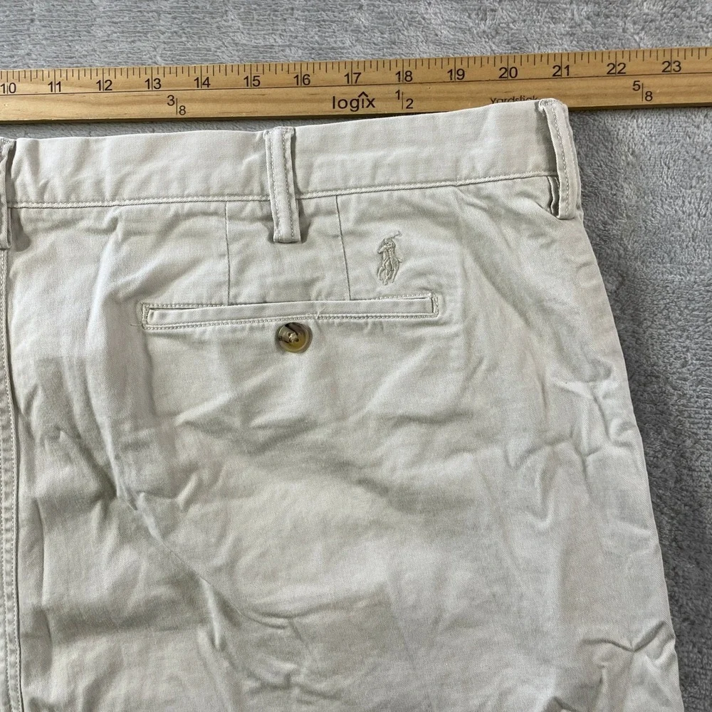 Polo‎ Ralph Lauren Chino Shorts Mens 42 Tan Khaki Stretch Classic Summer Preppy